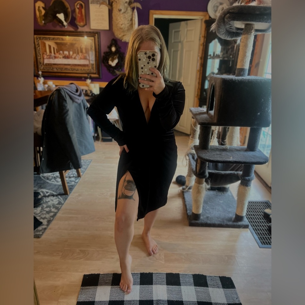 Fashion Nova Sugar Coat Velvet Dress